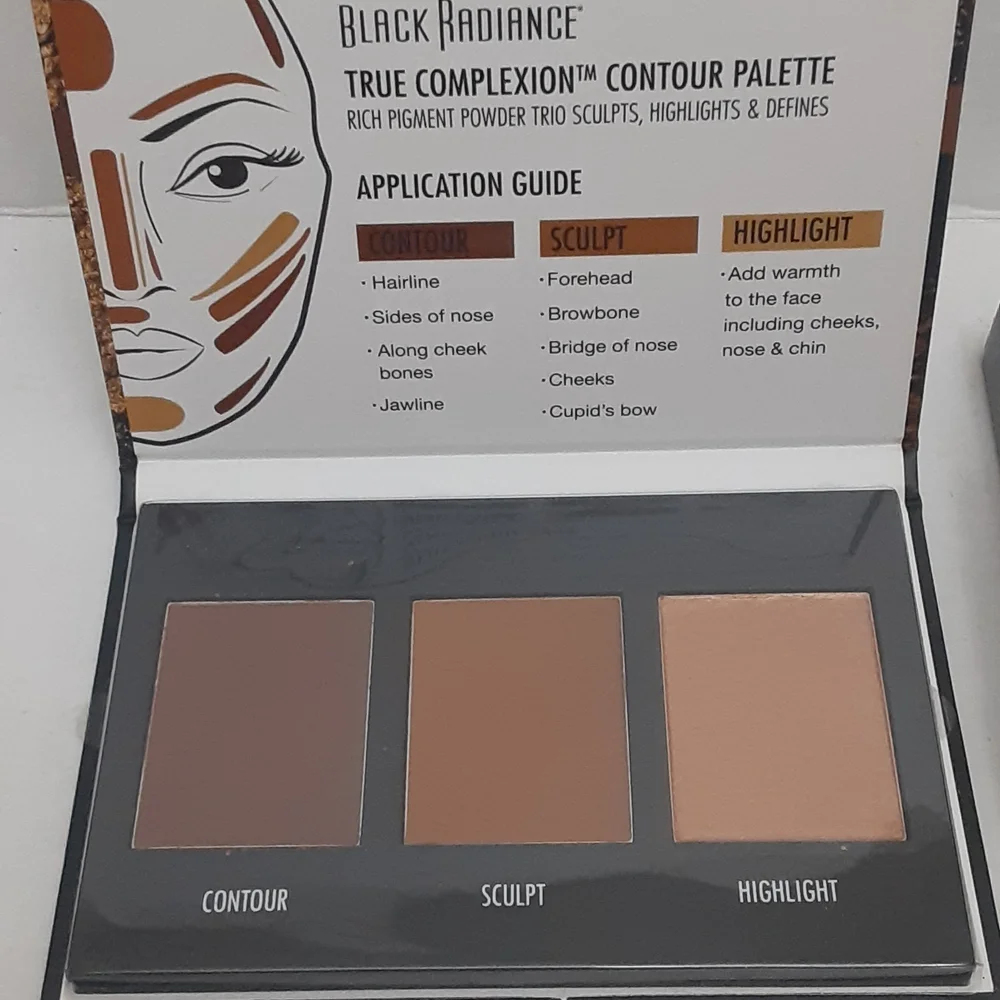 Black Radiance True complexion Contour Palette & baked blush New